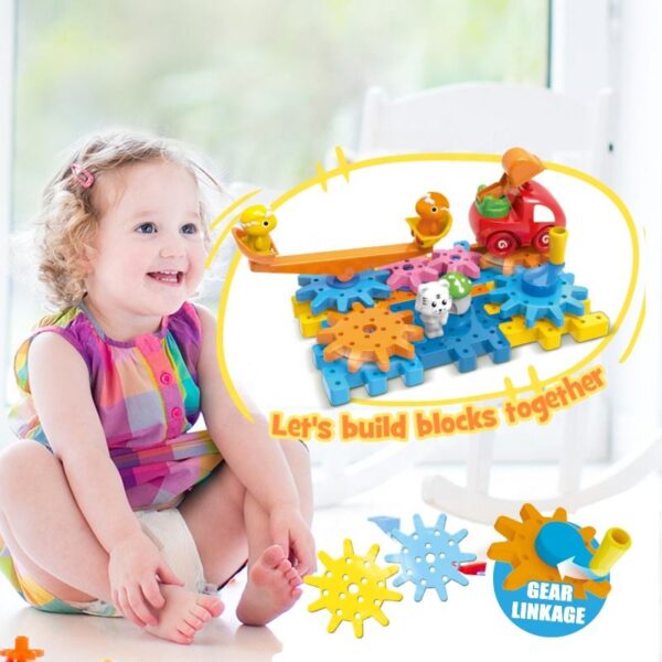 Toy Animals Building Blocks Toy Set in 31PCS Children Educational Toy Gear Paradise Blocks Construction Bricks Set - Image 8