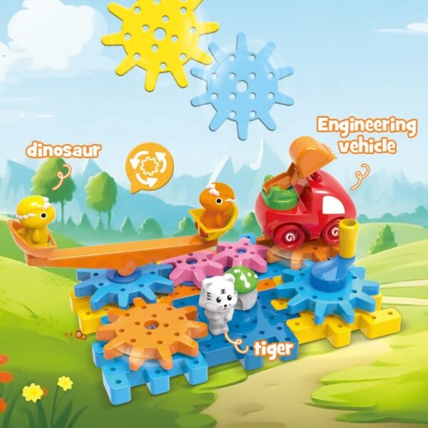 Toy Animals Building Blocks Toy Set in 31PCS Children Educational Toy Gear Paradise Blocks Construction Bricks Set - Image 10