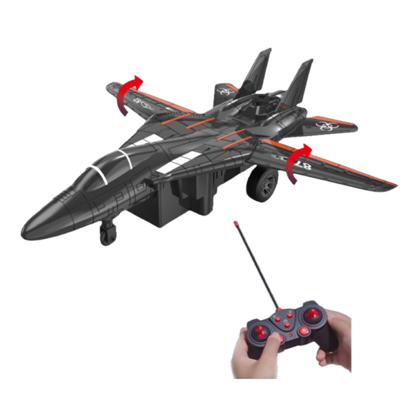 1:16 9Ch Remote Control Wing Switch Run Spray Rc Model AirplanesJet Aircraft Toy With Lights and Music - Image 2