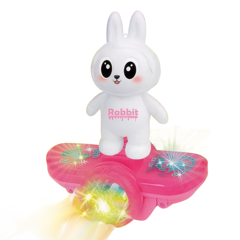 Electric Plastic Rabbit Scooter Toy Universal Stunt Car Music with Light and Sound - Image 3