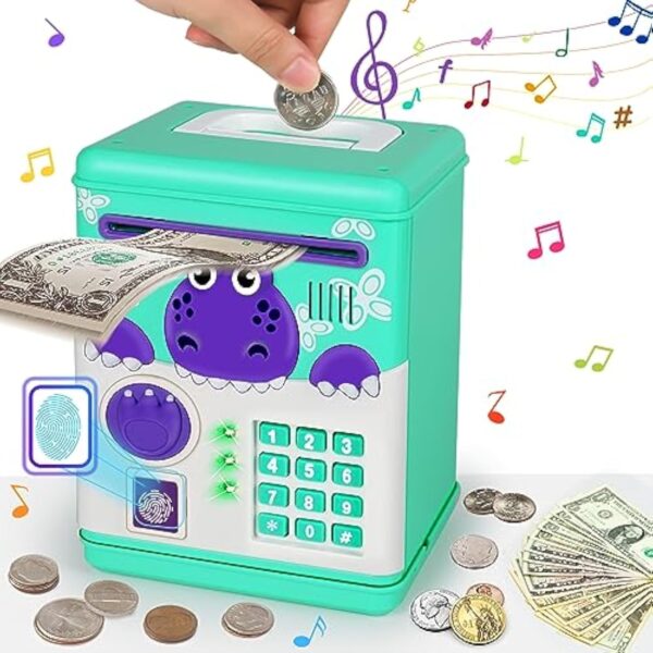 High Quality Kids Toy Mini Password Money Box Mini Atm Piggy Bank Toy Bank Safe Money Box Alcancia De Perro Tragamonedas - Image 2