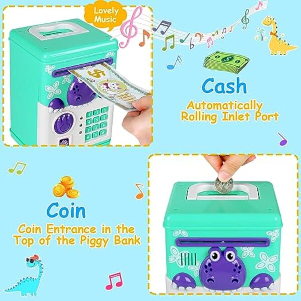 High Quality Kids Toy Mini Password Money Box Mini Atm Piggy Bank Toy Bank Safe Money Box Alcancia De Perro Tragamonedas - Image 4