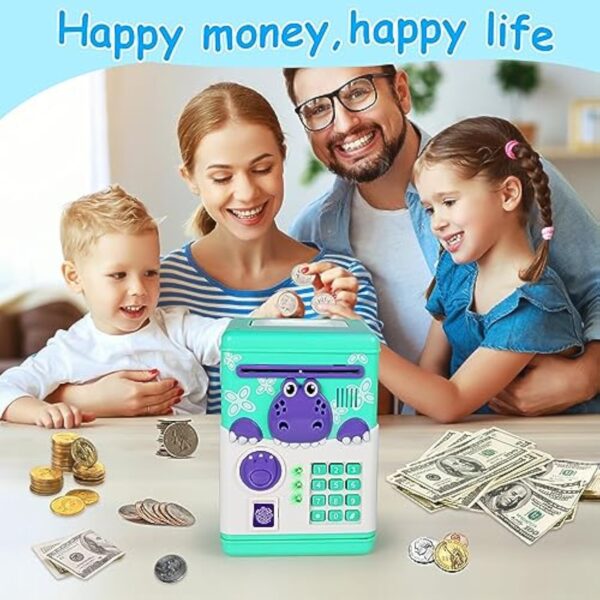 High Quality Kids Toy Mini Password Money Box Mini Atm Piggy Bank Toy Bank Safe Money Box Alcancia De Perro Tragamonedas - Image 12