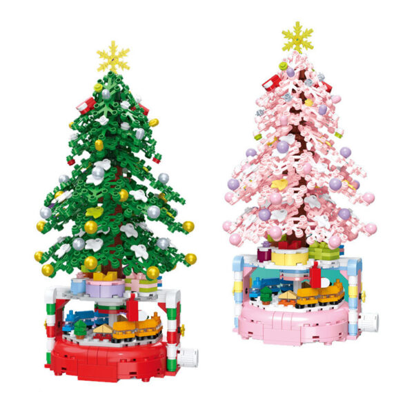 Christmas Tree Building Blocks Box Kids Desktop Block Sets - Image 2