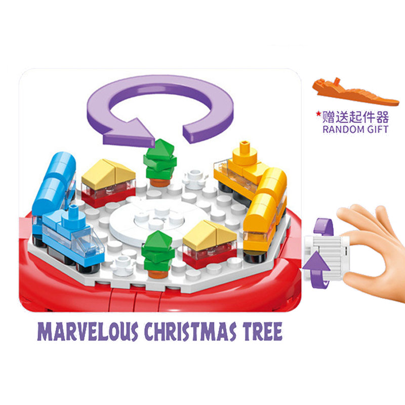 Christmas Tree Building Blocks Box Kids Desktop Block Sets - Image 3
