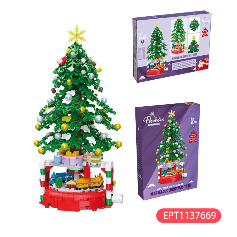 Christmas Tree Building Blocks Box Kids Desktop Block Sets - Image 5