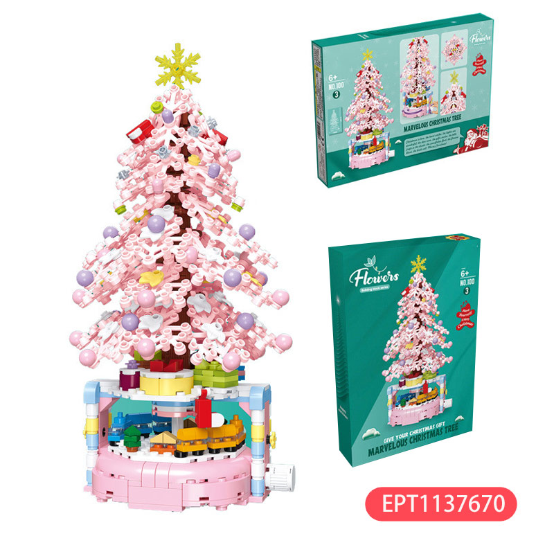 Christmas Tree Building Blocks Box Kids Desktop Block Sets - Image 9