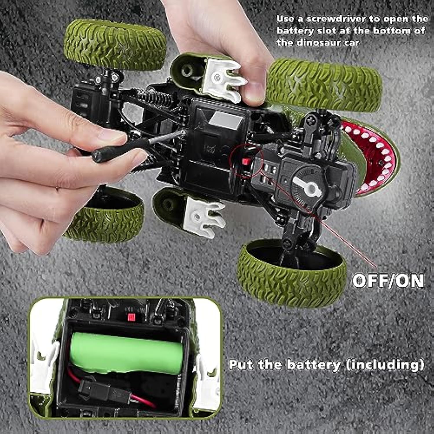 Hot 1/18 Remote Control Simulation Dinosaur Climbing Car Toys Children’s Outdoor Remote Control Car Toys - Image 7
