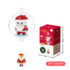 239Pcs Kids Gift Christmas Bells Sleigh Wreath Igloo Snowman Santa Claus Building Blocks Decorations Block Cheap Price Toy - Image 18