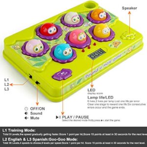 Educational Unisex Whack a Mole Counting Score Game Toy 2 Soft Plastic Hammers for Kids - Image 15