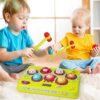 Educational Unisex Whack a Mole Counting Score Game Toy 2 Soft Plastic Hammers for Kids - Image 20