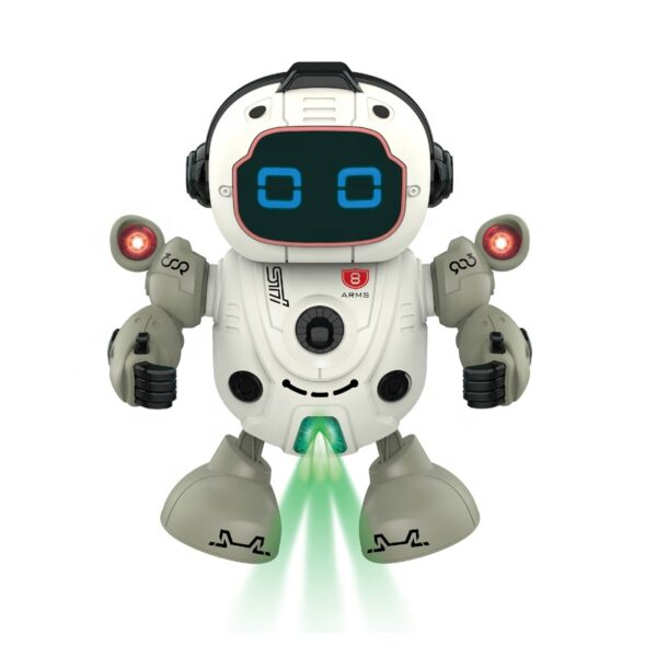 Newly Item Battery Operated Intelligent Dancing Robot Toy with Music and Light - Image 2