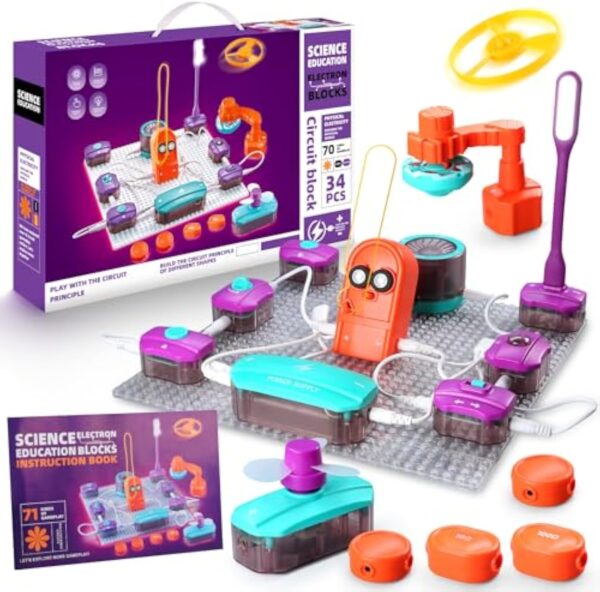 Educational Physics Diy Snapping Electronic Circuit Toy Children Stem Toys Electronic Modules and Kits - Image 2