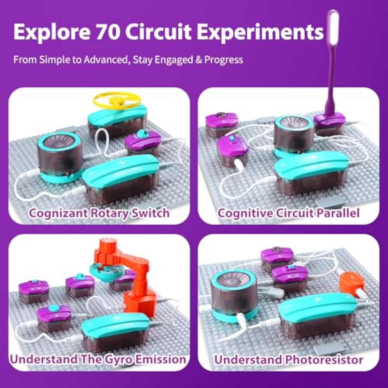 Educational Physics Diy Snapping Electronic Circuit Toy Children Stem Toys Electronic Modules and Kits - Image 5