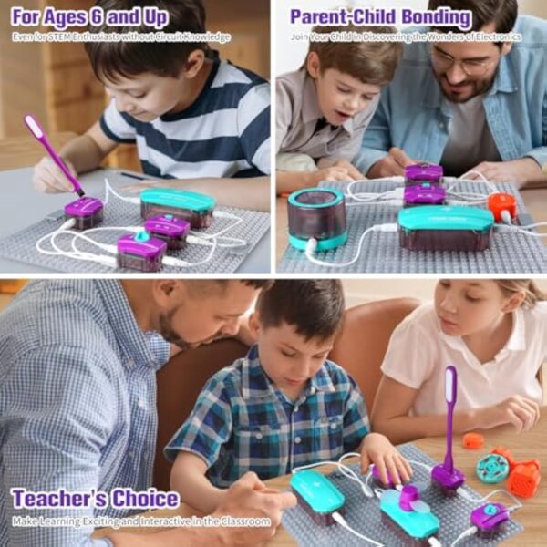 Educational Physics Diy Snapping Electronic Circuit Toy Children Stem Toys Electronic Modules and Kits - Image 12