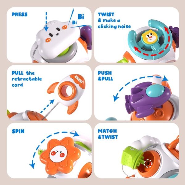 Factory Baby Montessori Educational Busy Learners Activity Cube Toys Kids Busy Cube Board Toys - Image 4