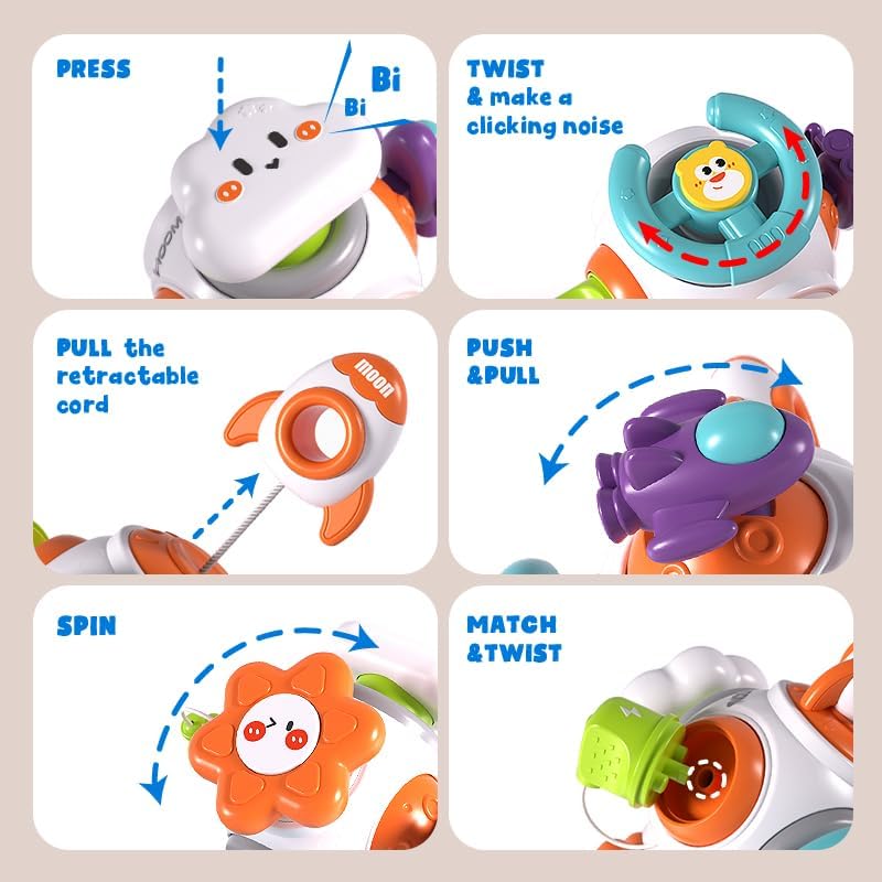Factory Baby Montessori Educational Busy Learners Activity Cube Toys Kids Busy Cube Board Toys - Image 3