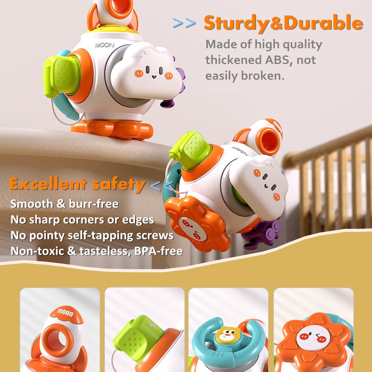 Factory Baby Montessori Educational Busy Learners Activity Cube Toys Kids Busy Cube Board Toys - Image 5