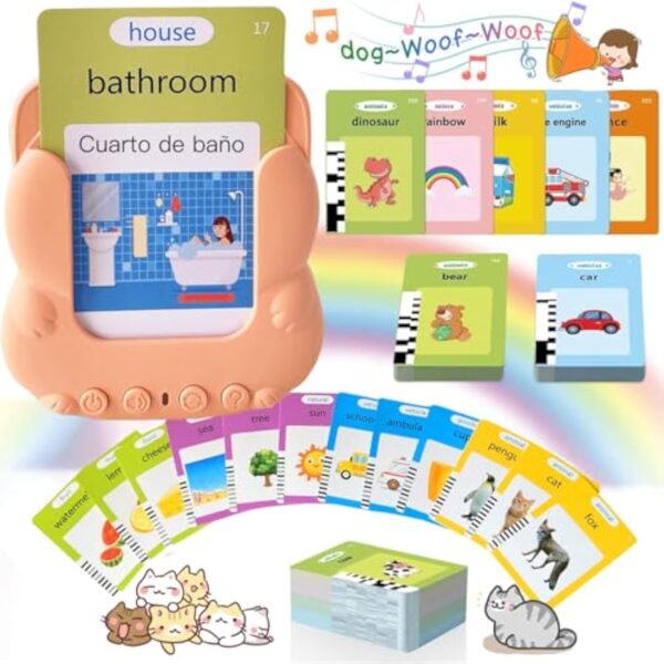 224 Sight Words Early Education English Machine Talking Flashcards Learning Toys Childhood Letter Kids Toy for Toddler - Image 2