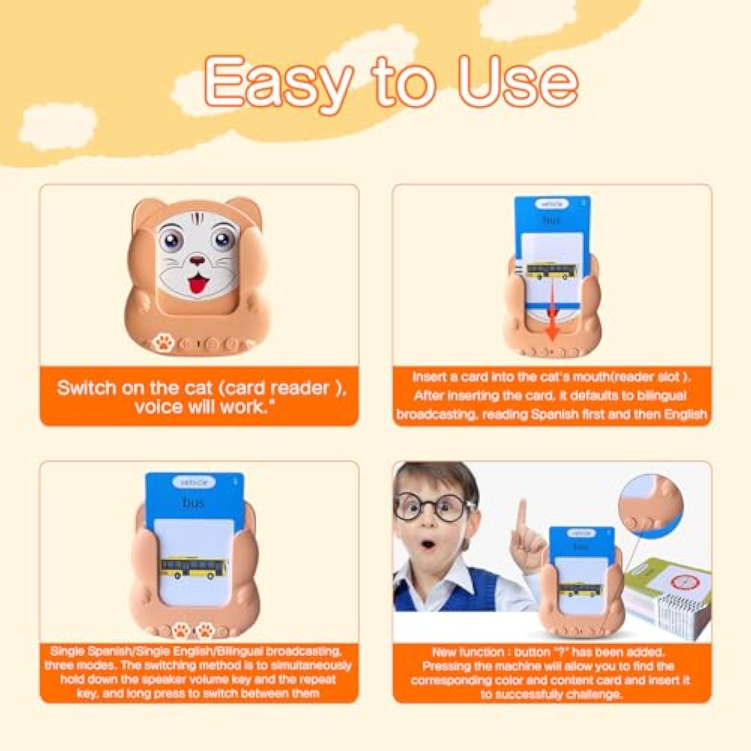 224 Sight Words Early Education English Machine Talking Flashcards Learning Toys Childhood Letter Kids Toy for Toddler - Image 9