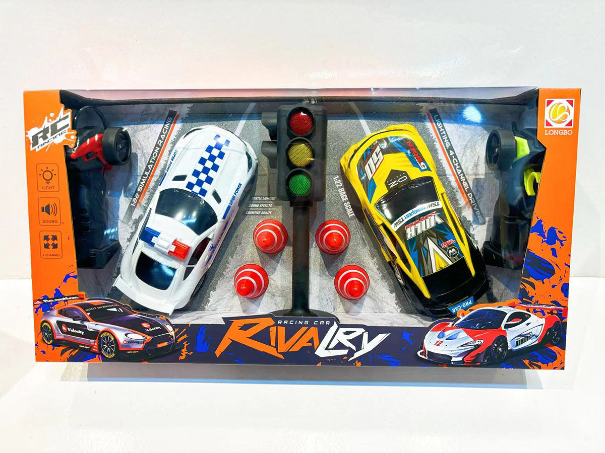 11/22 Double Frequency Four Channel Remote Control Traffic Light Racing Car - Image 9