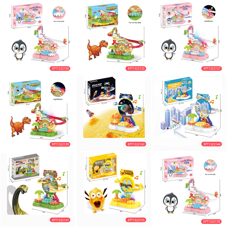 Diy Manual Block Gear Penguin Climbing Ladder Track Toy Stair Slot Stairs Slide Educational Baby Children Kids LearningToys - Image 15