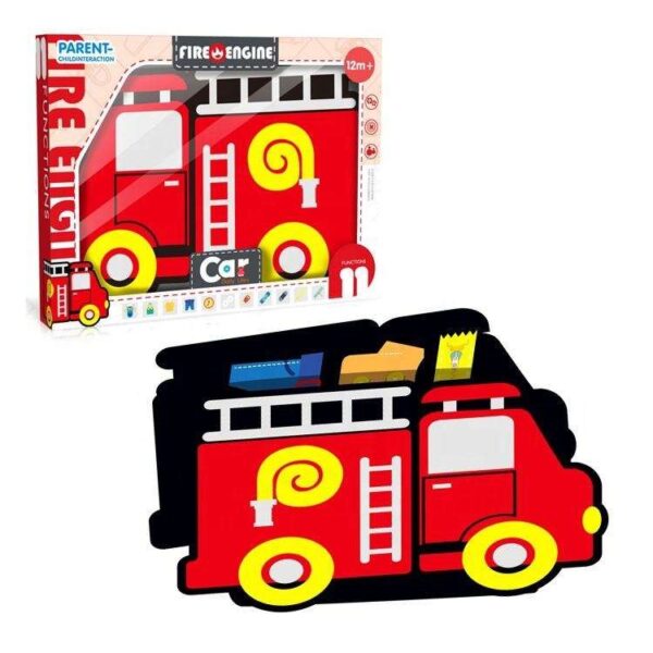Hot Selling Fire Truck Learning Board Baby Books Educational Toys Montessori Toys Playing Home Learning Board - Image 2
