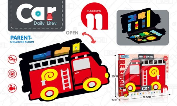 Hot Selling Fire Truck Learning Board Baby Books Educational Toys Montessori Toys Playing Home Learning Board - Image 6