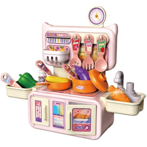 13pcs Plastic Pretend Play Toy Kitchen Food Children Mini Kitchen Toys Set for Kids - Image 2