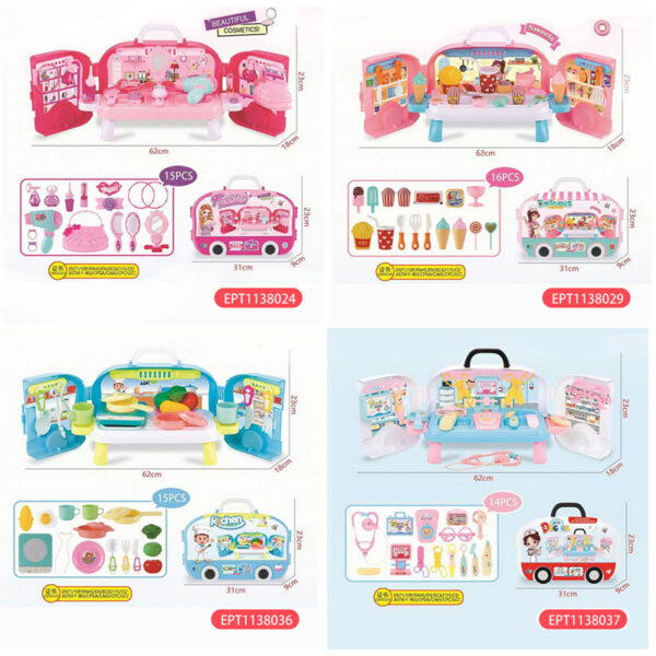 2 Dollar Toys Diy Changeable Jewelry Bus Car Toy Model Kit Toys Educational Children Kids Make up Toys for Girl - Image 12