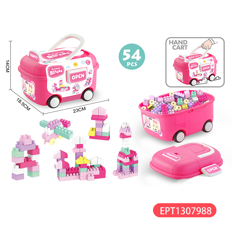 Small Particle Block Trolley 100Pcs Educational Children 2025 Building Blocks Sets Toys for Kids Baby - Image 5