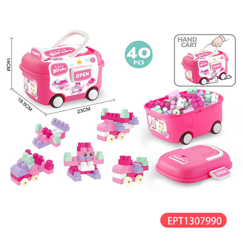 Small Particle Block Trolley 100Pcs Educational Children 2025 Building Blocks Sets Toys for Kids Baby - Image 9