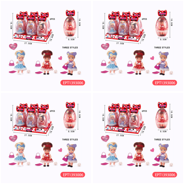 5 Inch Egg-Shaped Mini Lovely Dolls Gift Accessories Toys with Light - Image 8