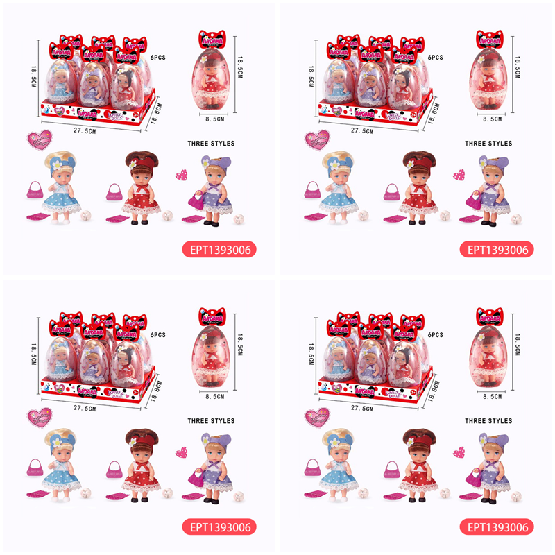5 Inch Egg-Shaped Mini Lovely Dolls Gift Accessories Toys with Light - Image 7