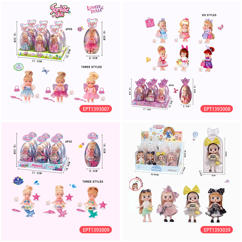 5 Inch Egg-Shaped Mini Lovely Dolls Gift Accessories Toys with Light - Image 9