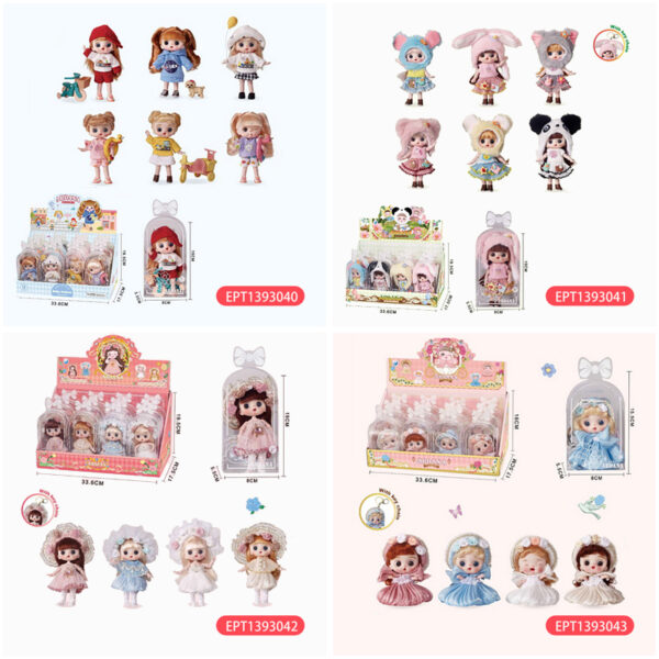 5 Inch Egg-Shaped Mini Lovely Dolls Gift Accessories Toys with Light - Image 12
