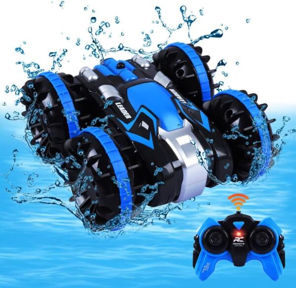 Children 2.4ghz 4WD Brushless Remote Remort Rimot Control Vehicle Monster Rc Amphibious Stunt Cars Boat - Image 2