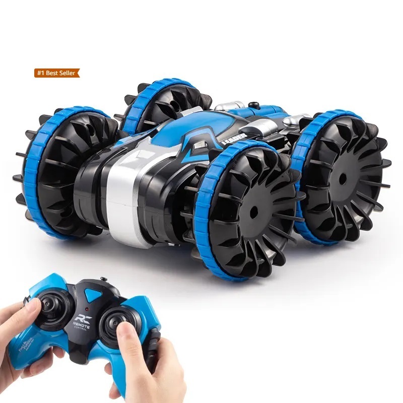 Children 2.4ghz 4WD Brushless Remote Remort Rimot Control Vehicle Monster Rc Amphibious Stunt Cars Boat - Image 3