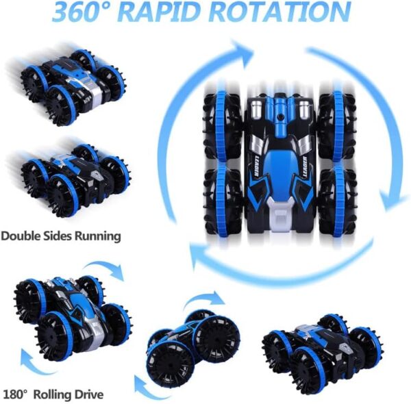 Children 2.4ghz 4WD Brushless Remote Remort Rimot Control Vehicle Monster Rc Amphibious Stunt Cars Boat - Image 6