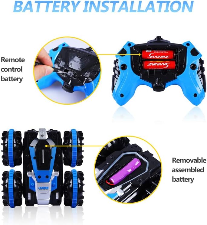 Children 2.4ghz 4WD Brushless Remote Remort Rimot Control Vehicle Monster Rc Amphibious Stunt Cars Boat - Image 7