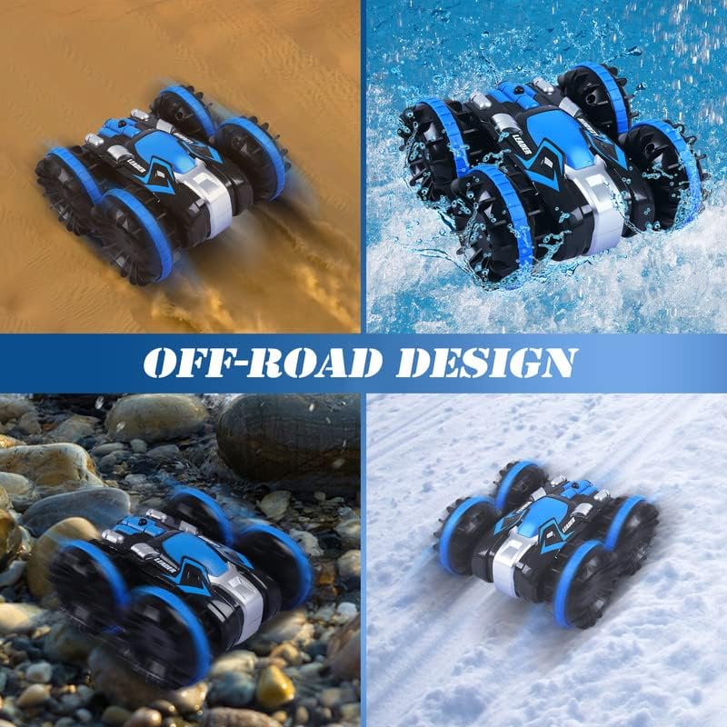 Children 2.4ghz 4WD Brushless Remote Remort Rimot Control Vehicle Monster Rc Amphibious Stunt Cars Boat - Image 9