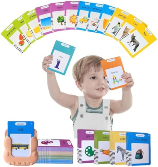 Kids Learning Flashcard Reader Speech Machine Toy Sight Words Children Educational Cognitive Cards Talking Flash Cards - Image 2