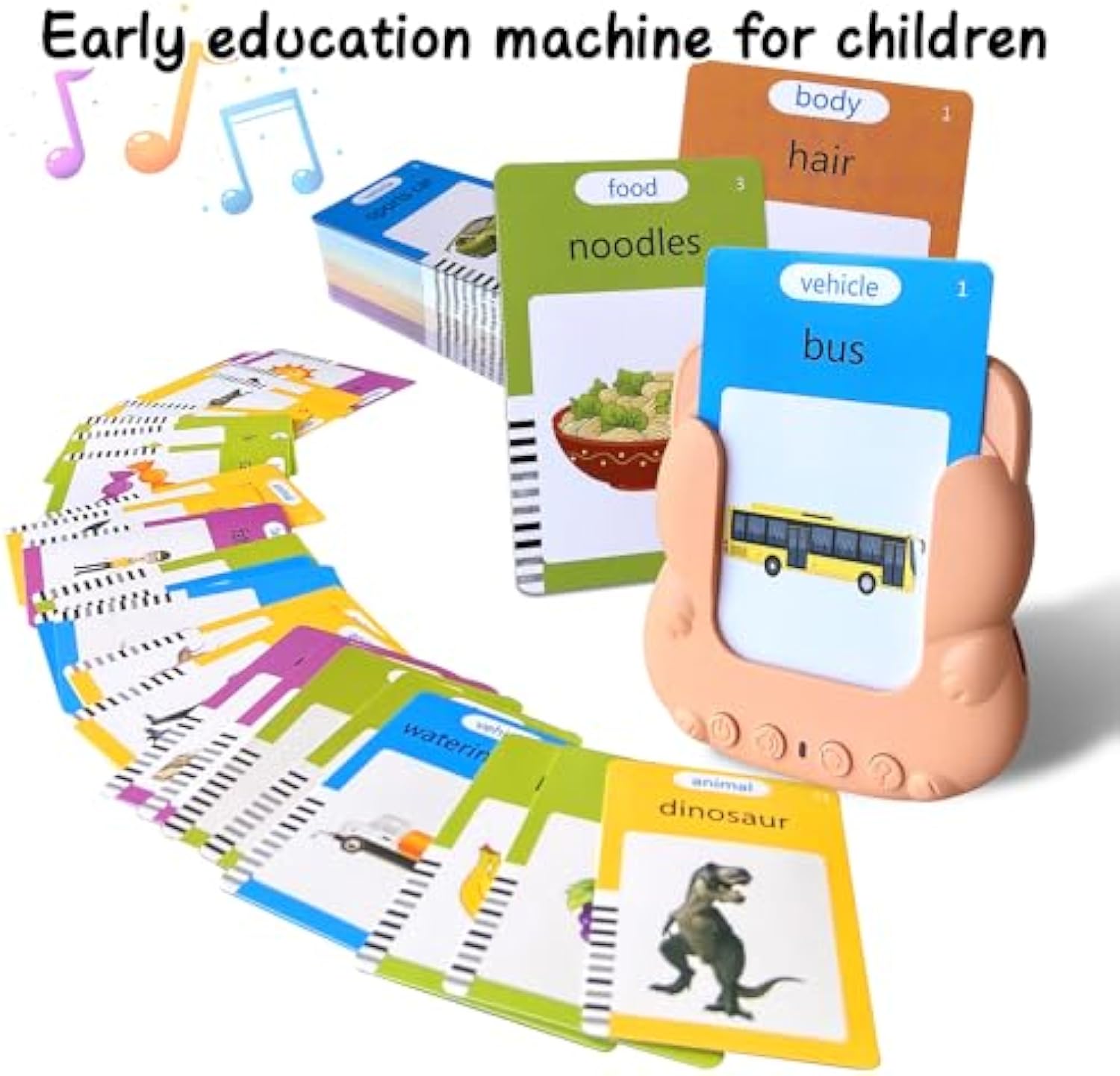 Kids Learning Flashcard Reader Speech Machine Toy Sight Words Children Educational Cognitive Cards Talking Flash Cards - Image 3