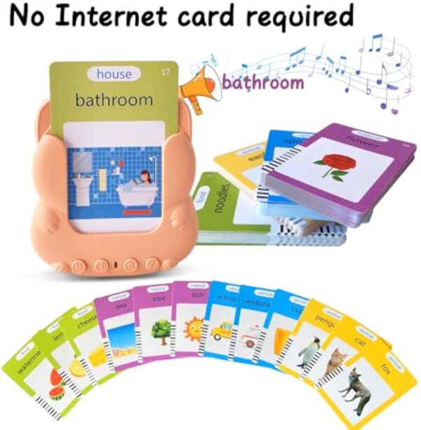Kids Learning Flashcard Reader Speech Machine Toy Sight Words Children Educational Cognitive Cards Talking Flash Cards - Image 10
