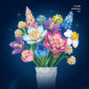 865PCS Fog City Lover Block Flower Building Blocks Educational Plastic Kids Build Bricks Valentines Day Gift DIY Bouquet Toy - Image 13