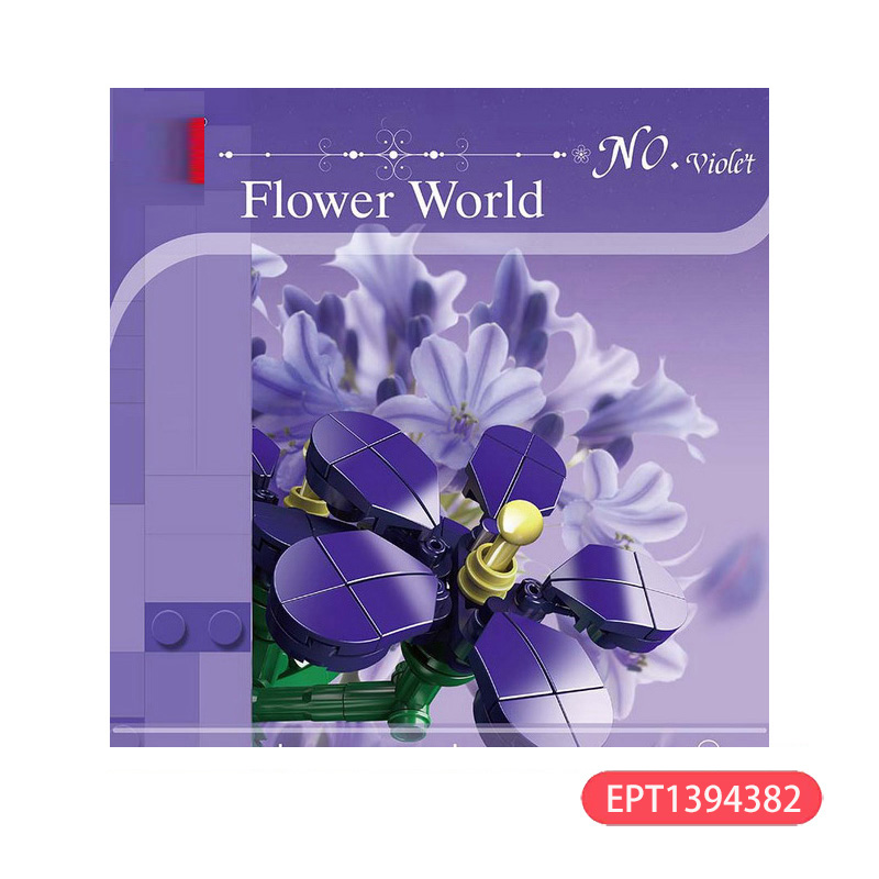 865PCS Fog City Lover Block Flower Building Blocks Educational Plastic Kids Build Bricks Valentines Day Gift DIY Bouquet Toy - Image 11