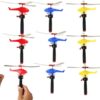 Wholesale Children Handle Cable Power Helicopter Cable Helicopter Outdoor Bamboo Dragonfly Small Plane Toy - Image 13