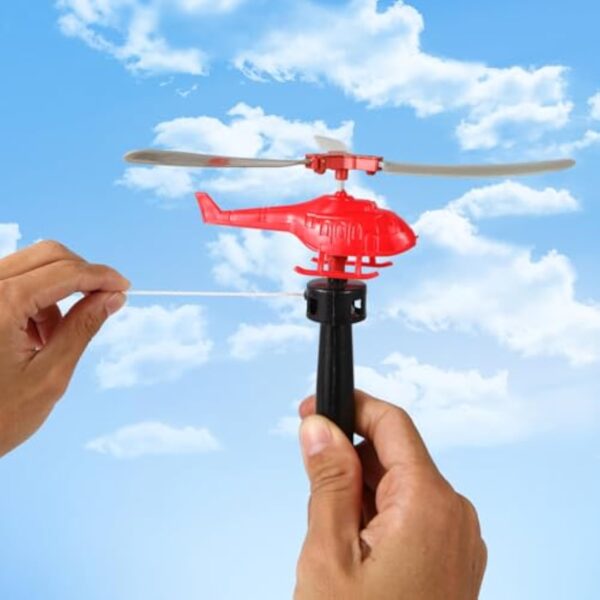 Wholesale Children Handle Cable Power Helicopter Cable Helicopter Outdoor Bamboo Dragonfly Small Plane Toy - Image 4