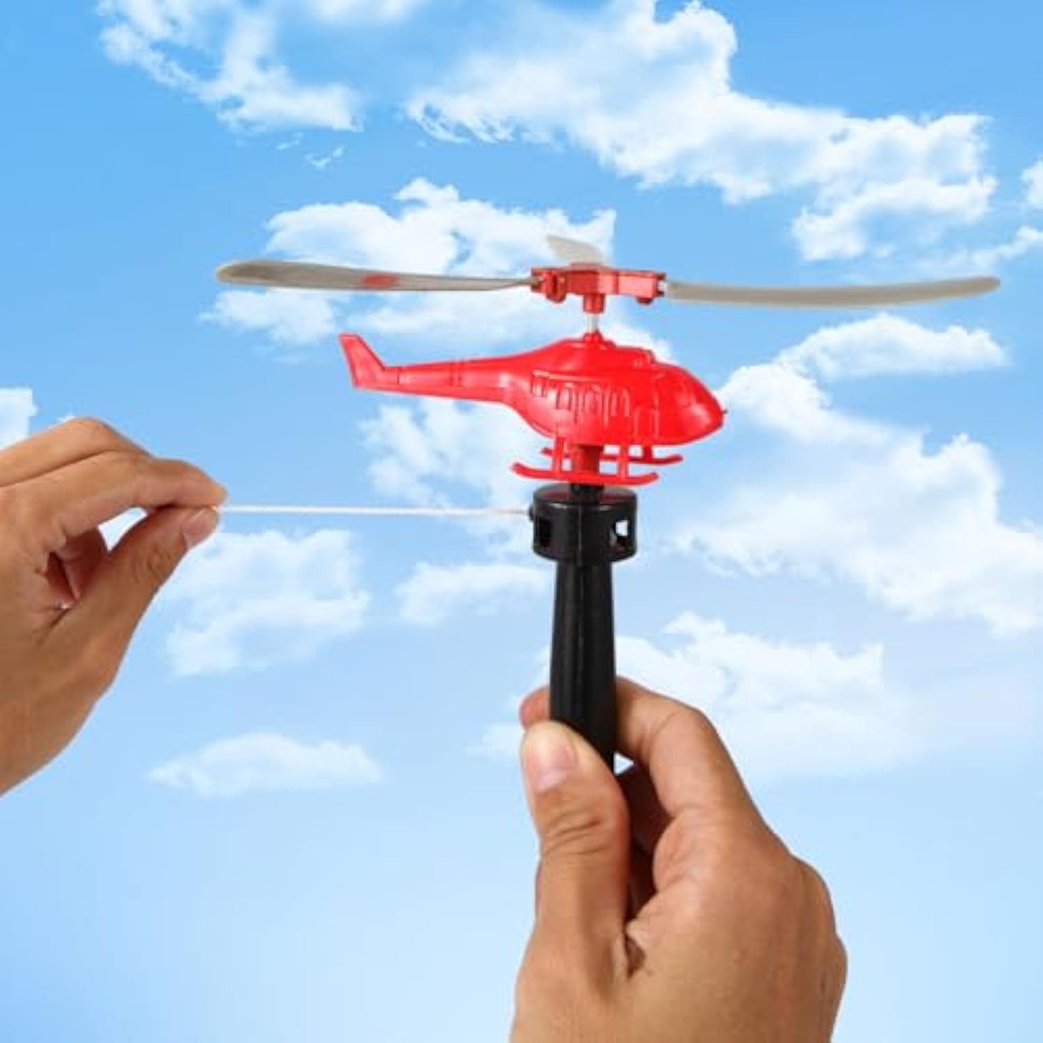 Wholesale Children Handle Cable Power Helicopter Cable Helicopter Outdoor Bamboo Dragonfly Small Plane Toy - Image 3
