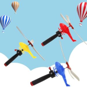 Wholesale Children Handle Cable Power Helicopter Cable Helicopter Outdoor Bamboo Dragonfly Small Plane Toy - Image 20